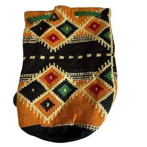 Ethnic Boho Bag Backpack Colorful Geometric Patterned Bag Hippie Bohemian